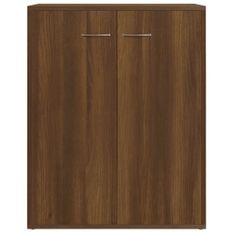 Buffet Chêne marron 60x30x75 cm Bois d'ingénierie