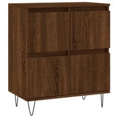 Buffet Chêne marron 60x35x70 cm Bois d'ingénierie