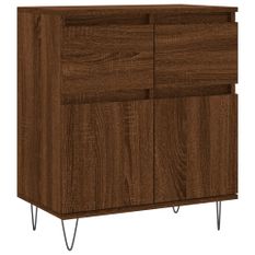 Buffet Chêne marron 60x35x70 cm Bois d'ingénierie