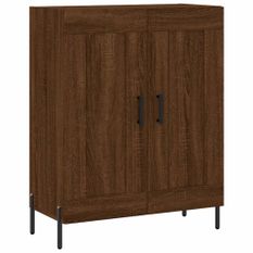 Buffet chêne marron 69,5x34x90 cm bois d'ingénierie