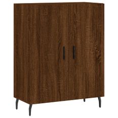 Buffet chêne marron 69,5x34x90 cm bois d'ingénierie