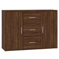 Buffet Chêne marron 91x29,5x65 cm Bois d'ingénierie