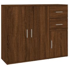 Buffet Chêne marron 91x29,5x75 cm Bois d'ingénierie