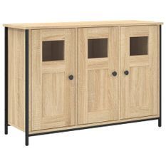 Buffet chêne sonoma 100x35x70 cm bois d'ingénierie