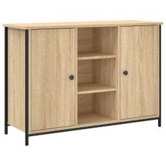 Buffet chêne sonoma 100x35x70 cm bois d'ingénierie