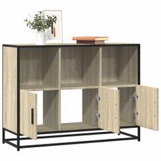 Buffet chêne sonoma 100x35x76 cm bois d'ingénierie