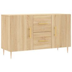 Buffet chêne sonoma 100x36x60 cm bois d'ingénierie