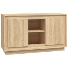 Buffet chêne sonoma 102x35x60 cm bois d'ingénierie