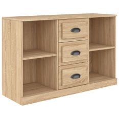 Buffet chêne sonoma 104,5x35,5x67,5 cm bois d'ingénierie