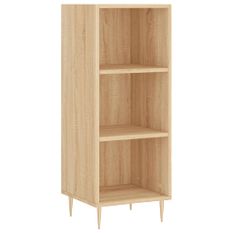 Buffet chêne sonoma 34,5x32,5x90 cm bois d'ingénierie