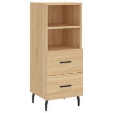 Buffet Chêne sonoma 34,5x34x90 cm Bois d'ingénierie