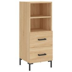 Buffet Chêne sonoma 34,5x34x90 cm Bois d'ingénierie