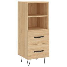 Buffet Chêne sonoma 34,5x34x90 cm Bois d'ingénierie