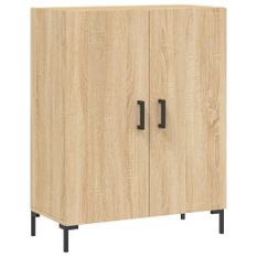 Buffet chêne sonoma 69,5x34x90 cm bois d'ingénierie