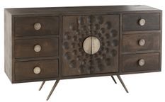 Buffet en bois de manguier marron Ilona L 150 cm