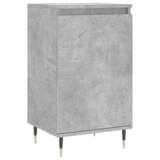 Buffet gris béton 40x35x70 cm bois d'ingénierie