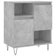 Buffet Gris béton 60x35x70 cm Bois d'ingénierie