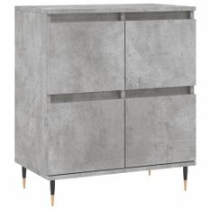 Buffet Gris béton 60x35x70 cm Bois d'ingénierie