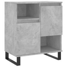 Buffet Gris béton 60x35x70 cm Bois d'ingénierie