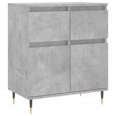 Buffet Gris béton 60x35x70 cm Bois d'ingénierie