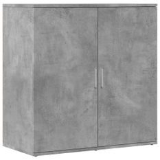 Buffet gris béton 79x38x80 cm bois d'ingénierie