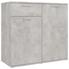 Buffet Gris béton 80x36x75 cm