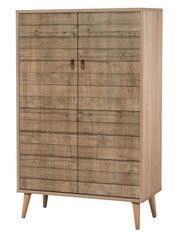 Buffet haut 2 portes en bois clair Kiza 728