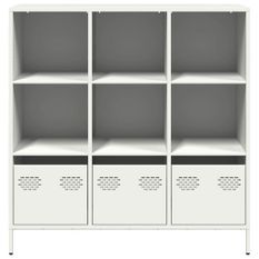 Buffet haut blanc 101,5x39x103,5 cm acier