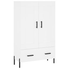 Buffet haut blanc 69,5x31x115 cm bois d'ingénierie