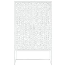 Buffet haut Blanc 80x35x135 cm Acier