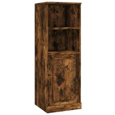 Buffet haut chêne fumé 36x35,5x103,5 cm bois d'ingénierie