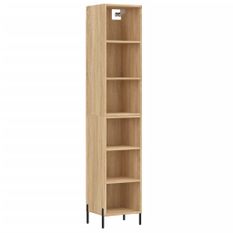 Buffet haut Chêne sonoma 34,5x32,5x180 cm Bois d'ingénierie