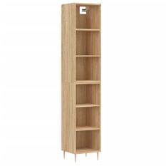 Buffet haut Chêne sonoma 34,5x32,5x180 cm Bois d'ingénierie