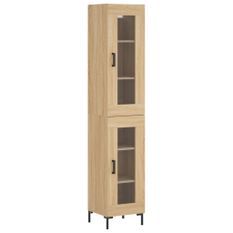 Buffet haut Chêne sonoma 34,5x34x180 cm Bois d'ingénierie