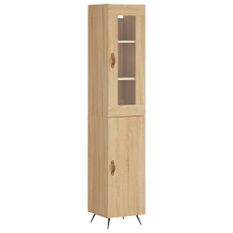 Buffet haut Chêne sonoma 34,5x34x180 cm Bois d'ingénierie