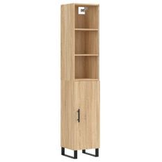 Buffet haut Chêne sonoma 34,5x34x180 cm Bois d'ingénierie