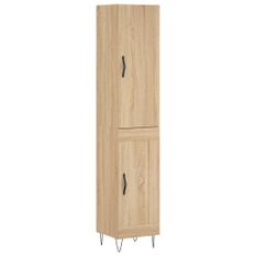 Buffet haut Chêne sonoma 34,5x34x180 cm Bois d'ingénierie