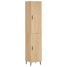 Buffet haut Chêne sonoma 34,5x34x180 cm Bois d'ingénierie