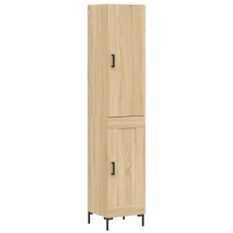 Buffet haut Chêne sonoma 34,5x34x180 cm Bois d'ingénierie