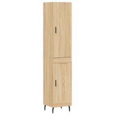 Buffet haut Chêne sonoma 34,5x34x180 cm Bois d'ingénierie