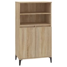 Buffet haut Chêne sonoma 60x36x110 cm Bois d'ingénierie