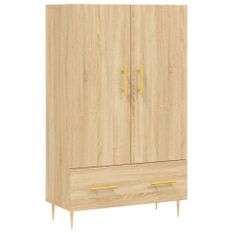 Buffet haut chêne sonoma 69,5x31x115 cm bois d'ingénierie