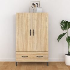 Buffet haut Chêne sonoma 70x31x115 cm Bois d'ingénierie