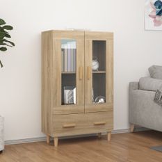 Buffet haut Chêne sonoma 70x31x115 cm Bois d'ingénierie