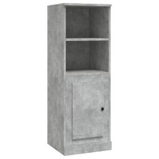 Buffet haut gris béton 36x35,5x103,5 cm bois d'ingénierie