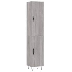 Buffet haut Sonoma gris 34,5x34x180 cm Bois d'ingénierie