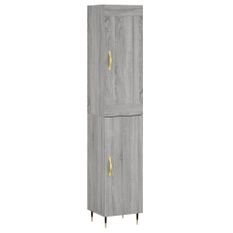 Buffet haut Sonoma gris 34,5x34x180 cm Bois d'ingénierie