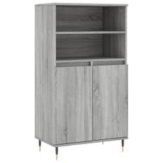 Buffet haut Sonoma gris 60x36x110 cm Bois d'ingénierie