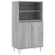 Buffet haut Sonoma gris 60x36x110 cm Bois d'ingénierie