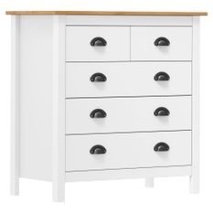 Buffet Hill Range Blanc 79x40x80 cm Bois de pin solide